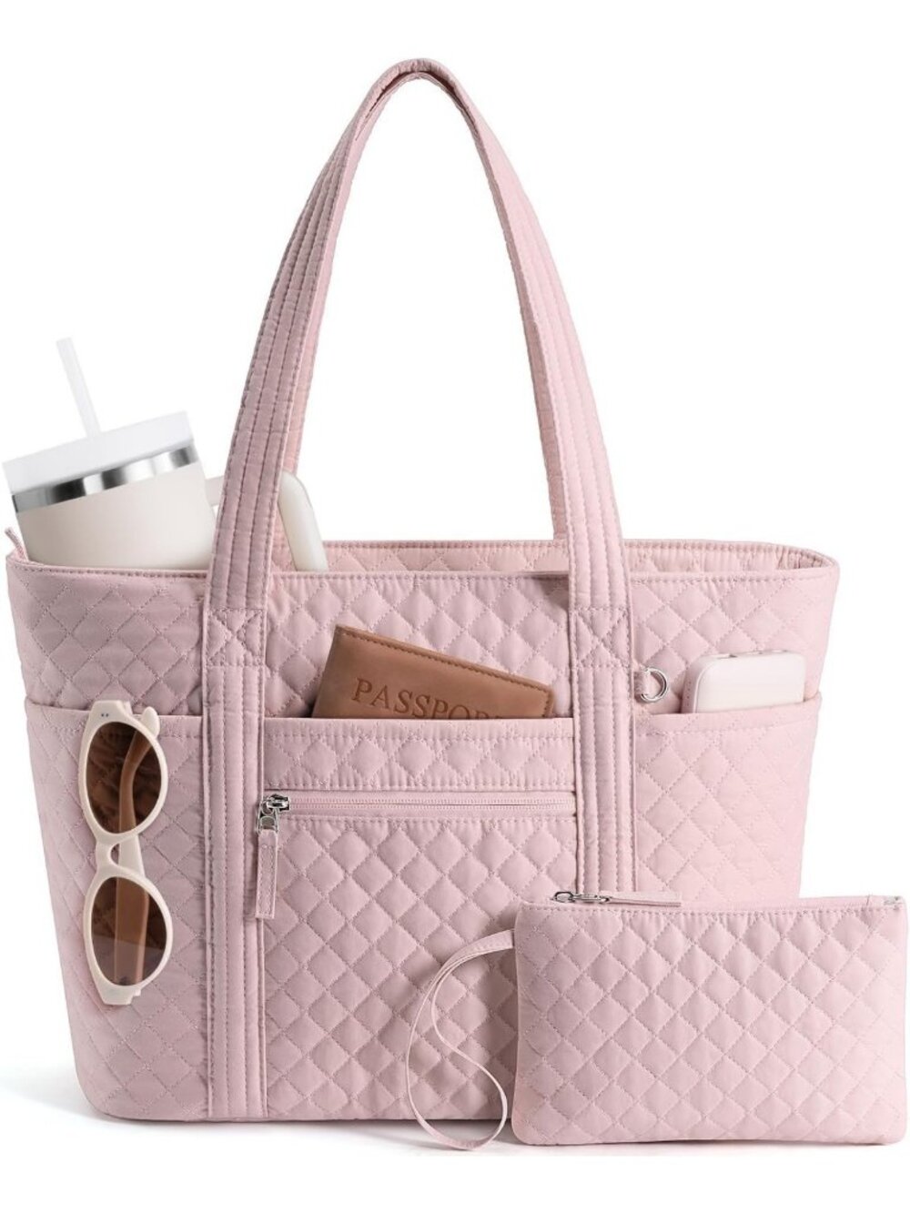 Stylish Quilted Puffer Tote Bag for Women | Versatile Work & Travel Bag